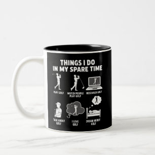 Lustige Golf Liebhaber Coach Geschenke Papa Opa Go Zweifarbige Tasse