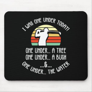 Lustige Golf-Shirts für Männer Frauen Ich war eine Mousepad