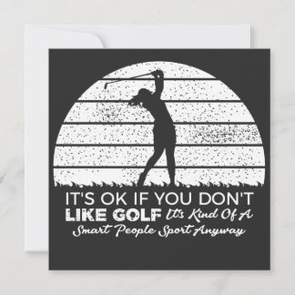 Lustige Golf-Sprüche Golf-Zitat Einladung