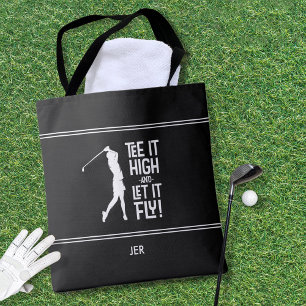 Lustige Golf-Sprüche Modern Schwarz Weiß