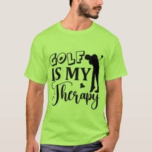Lustige Golf-Therapie-Wortkunst  T-Shirt
