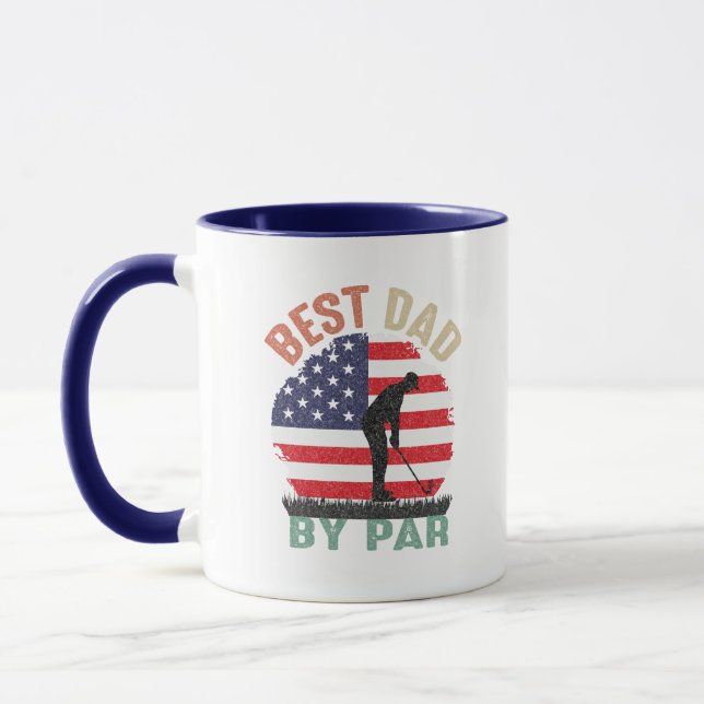 Lustige Golf-Vater-Wortkunst  Tasse (Links)