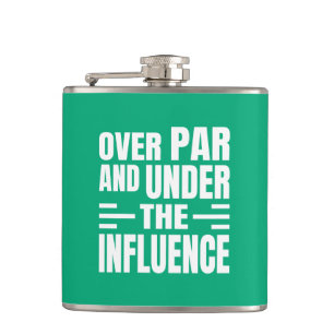 Lustige Golf-Vinyl-umwickelte-Flasche Flachmann