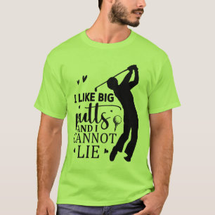 Lustige Golf-Wortkunst T-Shirt