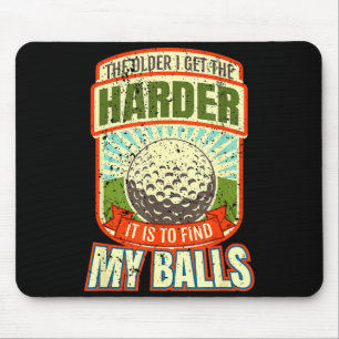 Lustige Golfhemden für Männer, lustiger Golfer S Mousepad