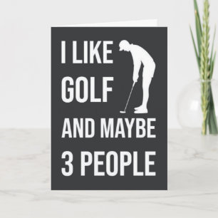 Lustige Golfkarten Sport Humor Für Golf-Freund Karte