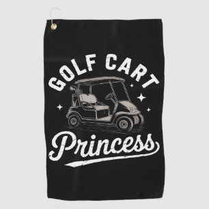 Lustige Golfwagen Prinzessin Sarkastische Golf Dam Golfhandtuch