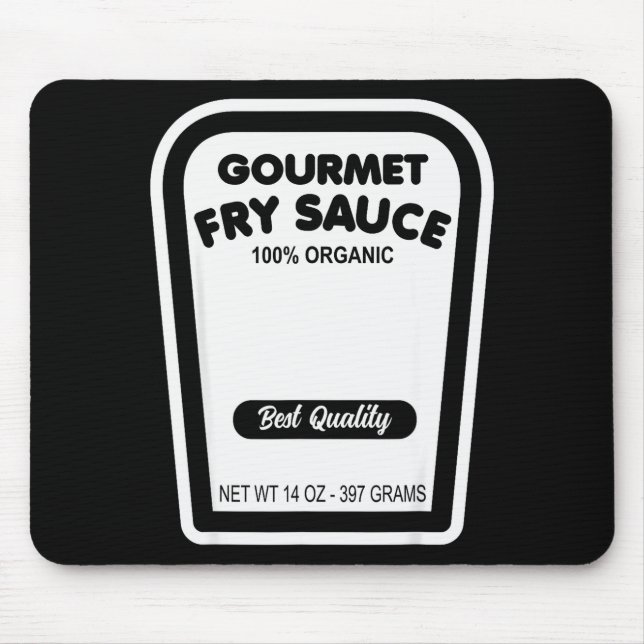 Lustige Gourmet-Frites-Sauce Einfache Halloween-Gr Mousepad (Vorne)