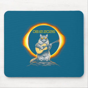 Lustige Grafik Damen Finsternis Katze Gitarre 08 Mousepad