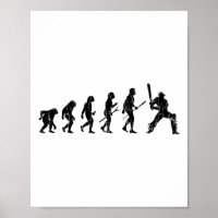 Lustige Grafik zur Cricket-Evolution für Spieler