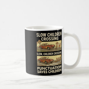 Lustige Grammatik Interpunktion rettet Kinder Engl Kaffeetasse