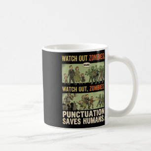 Lustige Grammatik Interpunktion rettet Menschen Zo Kaffeetasse