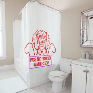 Lustige Great Dane Hunde Aussage Duschvorhang