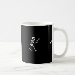 Lustige Great Dane Laufende Skelett Halloween Kaffeetasse