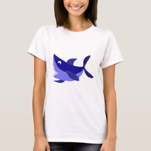 Lustige grinsende Haifisch-Kunst T-Shirt