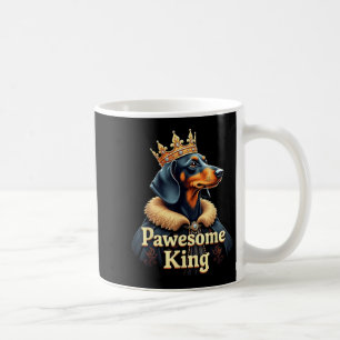 Lustige großartige Dachshund-König-Hund-Wiener-Kun Kaffeetasse
