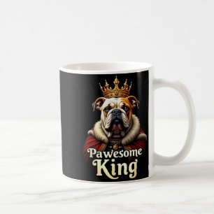 Lustige großartige englische Bulldoggen-König-Hund Kaffeetasse