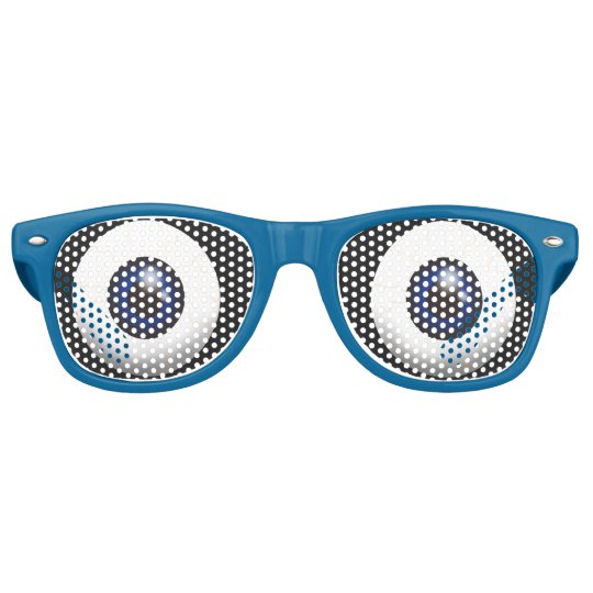 Lustige Grosse Blaue Augen Sonnenbrille Zazzle At