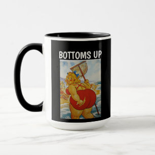 LUSTIGE große Butt Strand Mädchen KAFFEETASSE