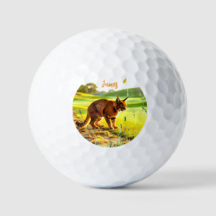 Lustige große Golfbälle für Katzen