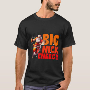 Lustige große Nick-Energie-Weihnachtsbasketball T-Shirt