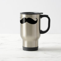 Lustige große Schnurrbart-Reise/Pendler-Tasse