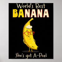 Lustige Großmutter World's Nana Banana Pun