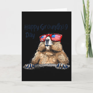 Lustige Groundhog Day Dekorationen 2025 Groundhog  Karte
