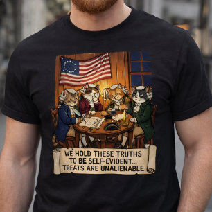 Lustige Gründerväter Katzen 250. Jubiläum T-Shirt