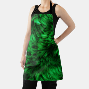 Lustige grüne Kunstmonsterfelltextur Schürze