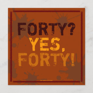 Lustige Grungy Geburtstags-Party Einladung