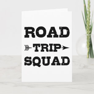 LUSTIGE GRUPPEN-REISE ROAD TRIP SQUAD Passende Kle Karte