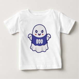 Lustige gruselige Geist-Illustrationsdesign Baby T-shirt