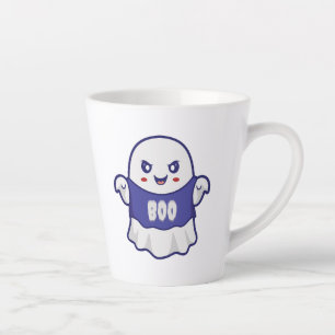 Lustige gruselige Geist-Illustrationsdesign Milchtasse