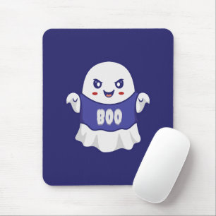 Lustige gruselige Geist-Illustrationsdesign Mousepad