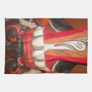 Lustige Gruselige Seltsame Zungen Halloween-Maske Geschirrtuch