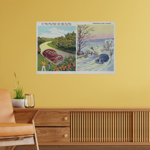 Lustige Grüße aus Florida Poster