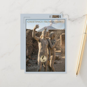 Lustige Grüße von Pompeji-Reise Postkarte