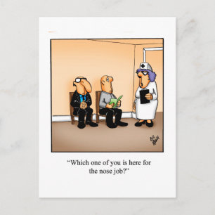 Lustige Grußkarte zum In-Kontakt-Bleiben Postkarte