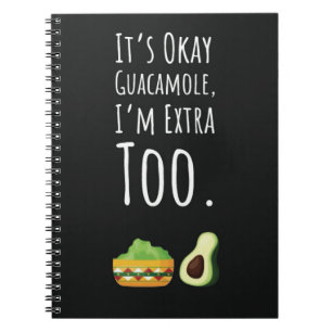 Lustige Guacamole-Geschenke für Avocado-Fans Notizblock