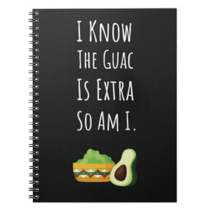 Lustige Guacamole-Geschenke Mexikanisches Essen Av Notizblock