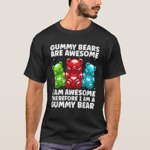 Lustige Gummibärchen-Kunst für Mädchen Frauen Cand T-Shirt