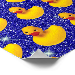 Lustige Gummienten Gelbe Entchen-Farm Tierliebhabe Poster