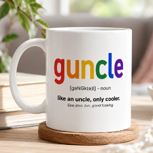 Lustige Guncle-Definition Kaffeetasse