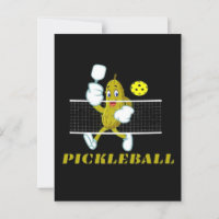Lustige Gurke spielt Pickleball