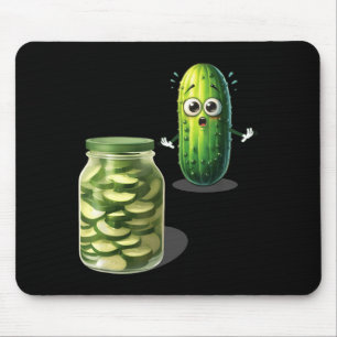 Lustige Gurken-Meme-Halloween-Kostüme schockiert Mousepad