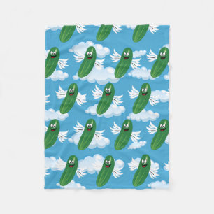 Lustige Gurkenpickles Essen Humor Fantasie Fleecedecke
