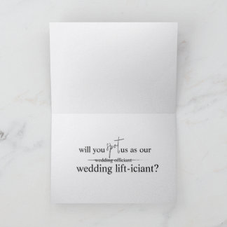 Lustige Gym-Hochzeitsantrag für den Trauzeugen Dankeskarte