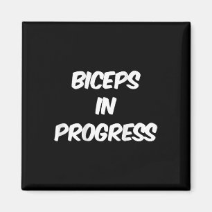 Lustige Gym-Humor-Bizeps-Gewinne Bizeps auf der Rü Magnet