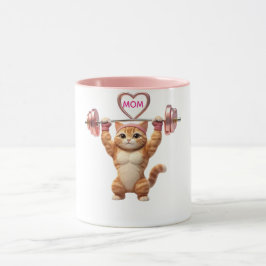 Lustige Gym-Katze-Mama-Tasse – Muttertagsgeschenk Tasse